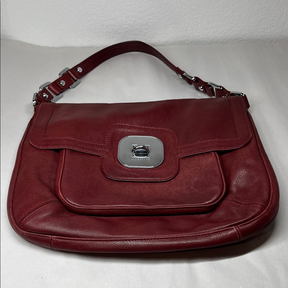 Vintage LONGCHAMP Gatsby Hobo Burgundy Leather Handbag Single Strap